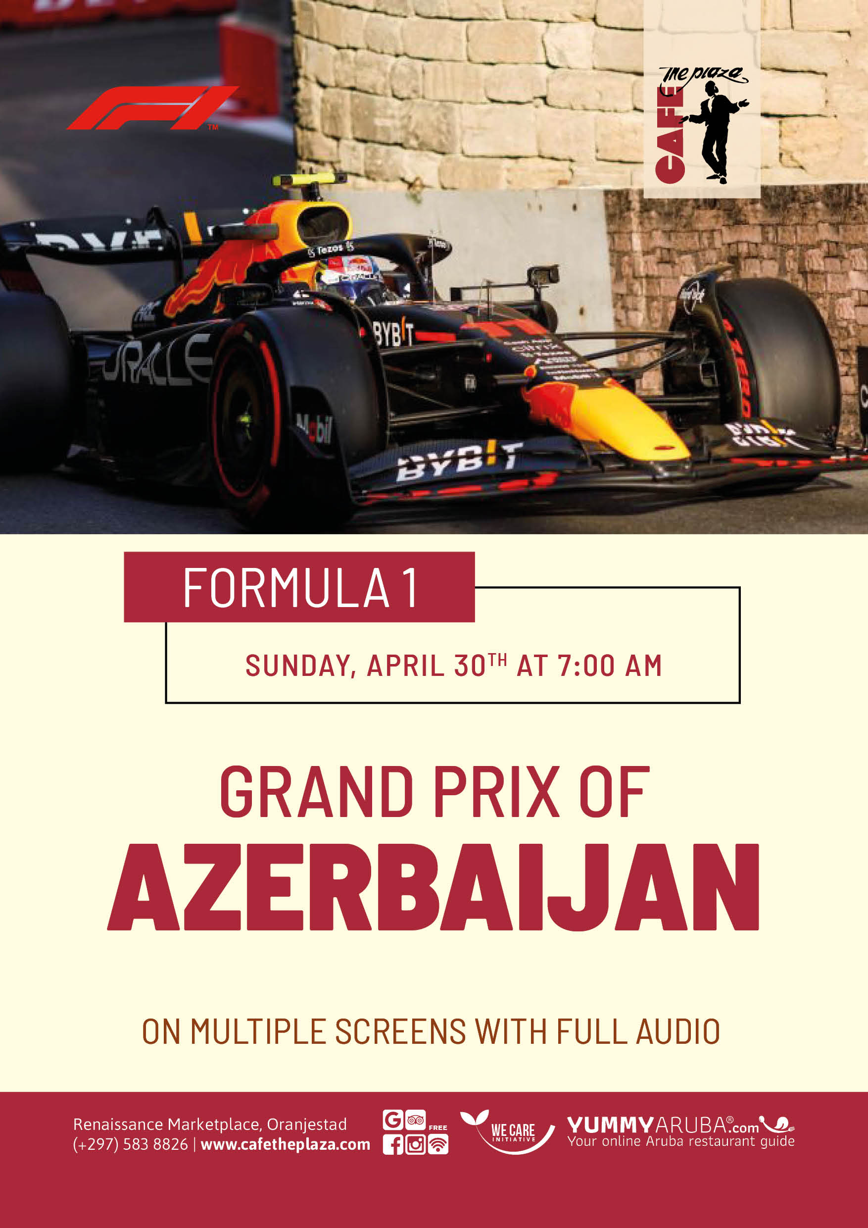 Start Your Engines with Delicious Breakfast and Live Coverage of the Azerbaijan Grand Prix
