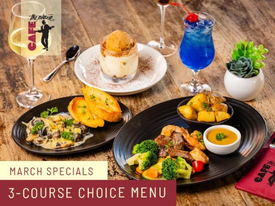 A Special 3-Course Menu Awaits at Café the Plaza This March