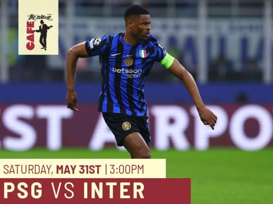 Champions League Final Live at Café the Plaza: Watch Our Local Hero Dumfries Take on PSG