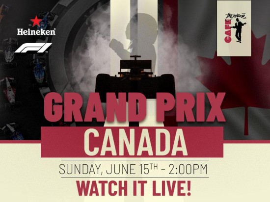 Feel the Speed: Watch the Formula 1 Canada Grand Prix Live at Café the Plaza