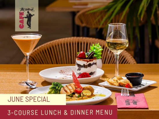 June's 3-Course Special at Café the Plaza – Just Afl. 49 Per Person