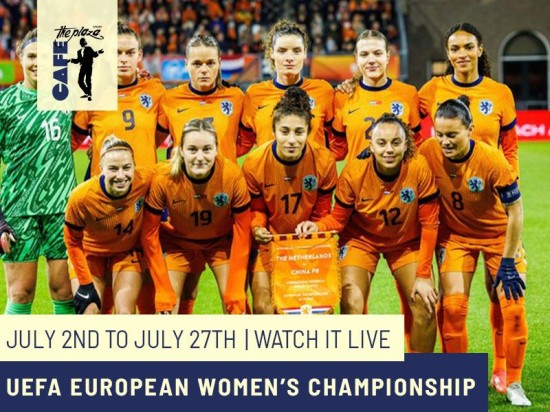 Watch the UEFA Women’s Championship Live at Plaza Live!