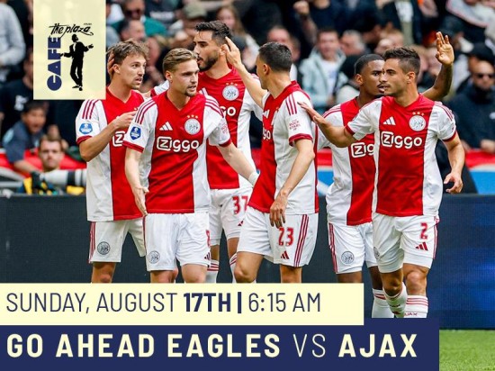 Catch the Eredivisie Action Live: Go Ahead Eagles vs Ajax at Café the Plaza