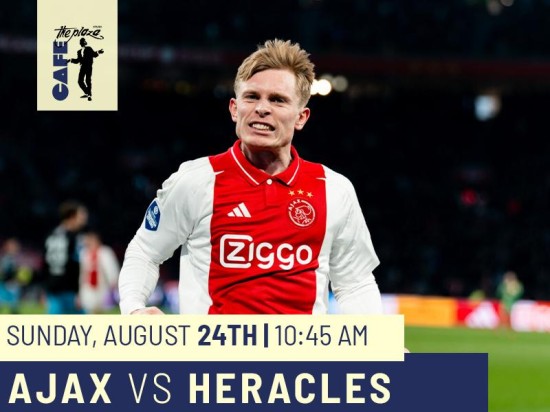 Catch Ajax vs Heracles Live at Café the Plaza
