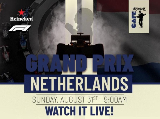 Watch the Formula 1 Netherlands Grand Prix Live at Café the Plaza