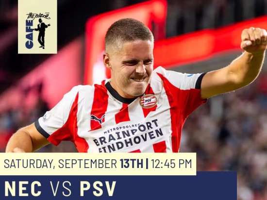 Catch NEC vs PSV Live at Café the Plaza