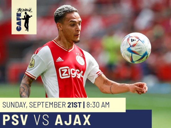 Watch PSV vs Ajax Live at Café the Plaza