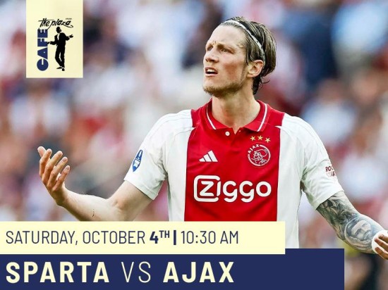 Catch Sparta vs Ajax Live at Café the Plaza