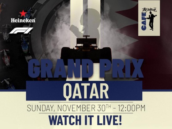 Catch the Formula 1 Qatar Grand Prix Live at Café the Plaza