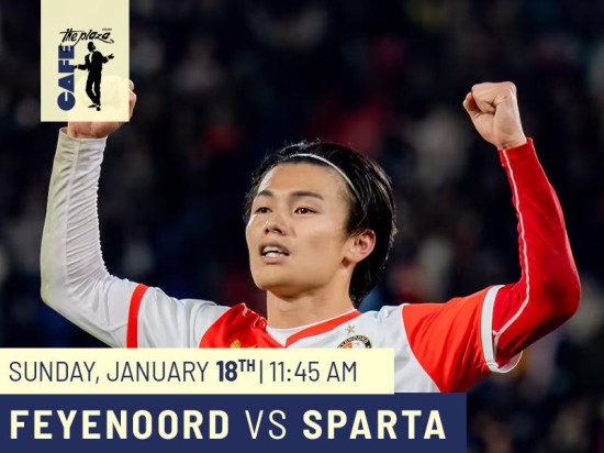 Watch Feyenoord vs Sparta Live at Café the Plaza