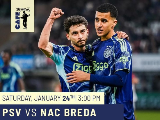 Café the Plaza Brings Eredivisie Action Live