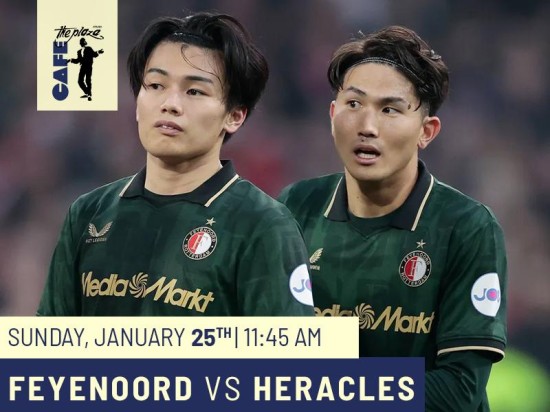 Feyenoord vs Heracles Live at Café the Plaza