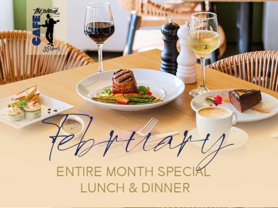 Café the Plaza’s February Lunch & Dinner Special