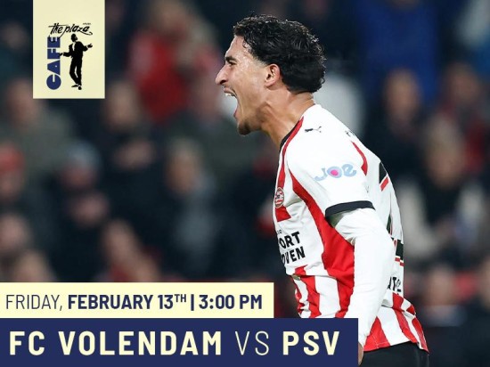 FC Volendam vs PSV — Live at Café the Plaza
