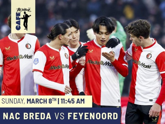 NAC Breda vs Feyenoord Live at Café the Plaza
