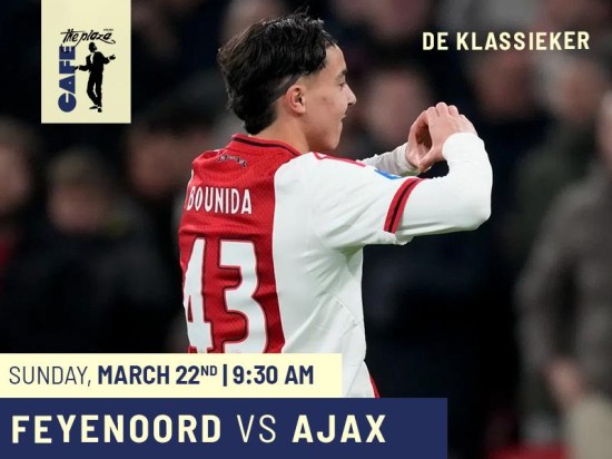 Watch De Klassieker Live at Café the Plaza