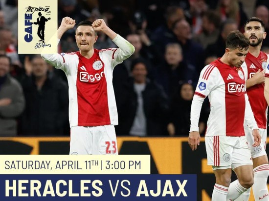 Catch Heracles vs Ajax Live at Café the Plaza