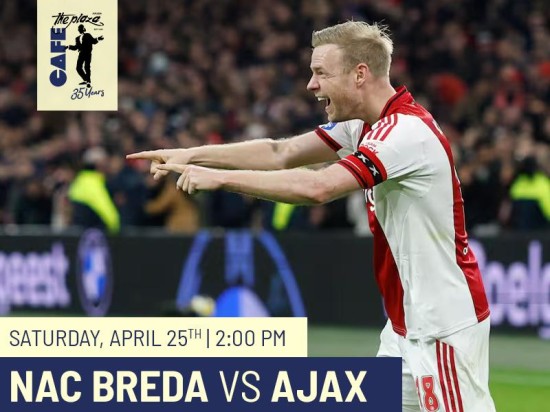 NAC Breda vs Ajax Live at Café the Plaza